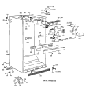 CABINET PARTS Diagram and Parts List for TBX25PAYARWW  General Electric Refrigerator