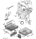 BODY PARTS Diagram and Parts List for EDW3000G03CC  General Electric Dishwasher