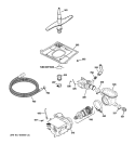 MOTOR - PUMP MECHANISM Diagram and Parts List for EDW3000G03CC  General Electric Dishwasher