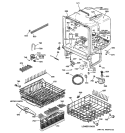BODY PARTS Diagram and Parts List for GSD5600G03CC  General Electric Dishwasher