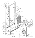FREEZER SECTION Diagram and Parts List for GSS20DBPHWW  General Electric Refrigerator