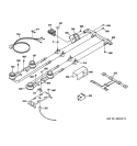 GAS & BURNER PARTS Diagram and Parts List for JGP321EJ1WH  General Electric Cooktop
