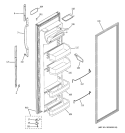 FRESH FOOD DOOR Diagram and Parts List for GSG22KBPHFBB  General Electric Refrigerator
