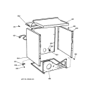CABINET Diagram and Parts List for DPSB620GC2WW  General Electric Dryer