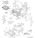 BODY PARTS Diagram and Parts List for JCSP47BF4BB  General Electric Range