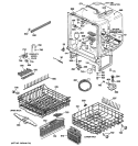 BODY PARTS Diagram and Parts List for GSD5960G03SS  General Electric Dishwasher