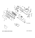 CONTROLS & BACKSPLASH Diagram and Parts List for WNRD2050D1WW  General Electric Washer