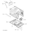 INTERIOR PARTS 2 Diagram and Parts List for JE1860SH02  General Electric Microwave