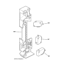 LATCH BOARD PARTS Diagram and Parts List for JE1860BH03  General Electric Microwave