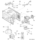 INTERIOR PARTS 1 Diagram and Parts List for JE1860BH03  General Electric Microwave
