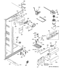 FRESH FOOD SECTION Diagram and Parts List for ESF25LGRABB  General Electric Refrigerator