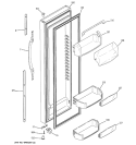 FRESH FOOD DOOR Diagram and Parts List for GSF25XGRACC  General Electric Refrigerator