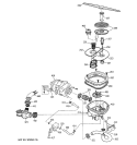 SUMP ASSEMBLY Diagram and Parts List for ZBD6400G03BB  General Electric Dishwasher