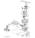 SUMP ASSEMBLY Diagram and Parts List for ZBD6605G03SS  General Electric Dishwasher