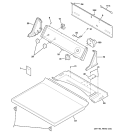 CONTROLS & TOP PANEL Diagram and Parts List for NVL333GB8CC  Hotpoint Dryer