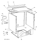 CABINET Diagram and Parts List for DPSB613ED2CC  General Electric Dryer