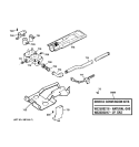 GAS VALVE & BURNER ASSEMBLY Diagram and Parts List for DPSB613GD1WW  General Electric Dryer