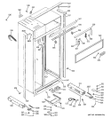 CASE PARTS Diagram and Parts List for ZISS420NRBSS  General Electric Refrigerator