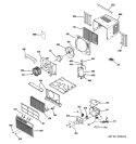 ROOM AIR CONDITIONER Diagram and Parts List for ASF05LAS1  General Electric Air Conditioner