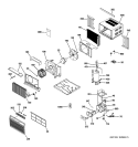 ROOM AIR CONDITIONER Diagram and Parts List for ASH08FDS1  General Electric Air Conditioner