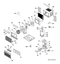ROOM AIR CONDITIONER Diagram and Parts List for ASH12ADM1  General Electric Air Conditioner