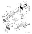 ROOM AIR CONDITIONER Diagram and Parts List for ASW18DDS1  General Electric Air Conditioner