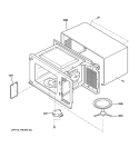 OVEN CAVITY Diagram and Parts List for JES1651SJ01  General Electric Microwave