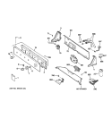 CONTROLS & BACKSPLASH Diagram and Parts List for WJSR2070D6WW  General Electric Washer