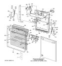 DOOR ASSEMBLY Diagram and Parts List for ZBD7000G03II  General Electric Dishwasher
