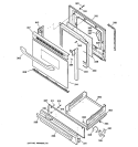 DOOR & DRAWER PARTS Diagram and Parts List for JGBS23CEH2CC  General Electric Range