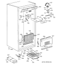CABINET PARTS 1 Diagram and Parts List for ZIF36NMBLH  General Electric Freezer