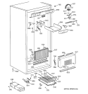 CABINET PARTS 1 Diagram and Parts List for ZIF36NMBRH  General Electric Freezer