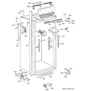 CABINET PARTS 2 Diagram and Parts List for ZIF36NMBRH  General Electric Freezer