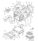 BODY PARTS Diagram and Parts List for JBP25DJ1WH  General Electric Range