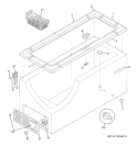 CABINET Diagram and Parts List for FCM15CPBWH  General Electric Freezer