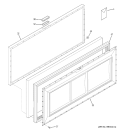FREEZER DOOR Diagram and Parts List for FCM15SPBWH  General Electric Freezer