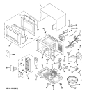 MICROWAVE Diagram and Parts List for JES1456BJ01  General Electric Microwave