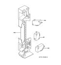 LATCH BOARD PARTS Diagram and Parts List for JES1656SJ01  General Electric Microwave