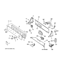 CONTROLS & BACKSPLASH Diagram and Parts List for S2100E1WW  General Electric Washer