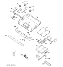 GAS & BURNER PARTS Diagram and Parts List for JGBP85SEJ1SS  General Electric Range