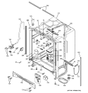 BODY PARTS Diagram and Parts List for EDW4000G03WW  General Electric Dishwasher