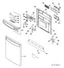 Part Location Diagram of WD27X10168 GE Dishwasher Toe Panel