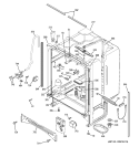 BODY PARTS Diagram and Parts List for GSD6600G03CC  General Electric Dishwasher