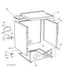 CABINET Diagram and Parts List for DX2300EE1WW  General Electric Dryer