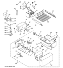 ICE MAKER & DISPENSER Diagram and Parts List for GSH22KGPABB  General Electric Refrigerator