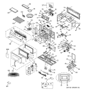MICROWAVE Diagram and Parts List for JVM3670BF02  General Electric Microwave