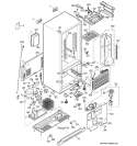 CABINET Diagram and Parts List for PDS20MBPACC  General Electric Refrigerator