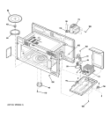 INTERIOR PARTS 1 Diagram and Parts List for JVM1631WH001  General Electric Microwave