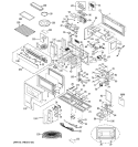 MICROWAVE Diagram and Parts List for JVM3660SF001  General Electric Microwave