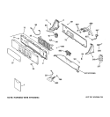 CONTROLS & BACKSPLASH Diagram and Parts List for S8000E1WW  General Electric Washer